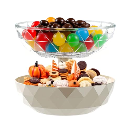 LearnLyrics Snackschale in Form von | Snack-Ständer mit 2 abnehmbaren Ebenen mit Deckel | Candy Display für Küche Büro Wohnheim Theke – Essen Kühlschrank LearnLyrics Snackschale in Form von | Snack-Ständer mit 2 abnehmbaren Ebenen mit Deckel | Candy Display für Küche Büro Wohnheim Theke – Essen Kühlschrank von LearnLyrics