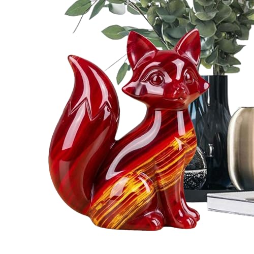 LearnLyrics Tierstatue Für Draußen | Niedliche Resin Tierstatue Für Schreibtisch | Deko Figur Kompakt Für Garten Balkon Wohnzimmer Schreibtisch von LearnLyrics