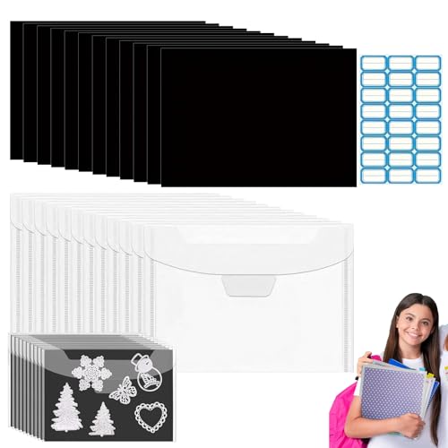 Magnetische Blätter zur Aufbewahrung von Metallschablonen – Organizer-Ordner mit Stanzformhalter, wiederverwendbare Gummi-Rückseite, Kunstbedarfs-Binder-Set für Scrapbook-Seiten, handgefertigte Magnetische Blätter zur Aufbewahrung von Metallschablonen – Organizer-Ordner mit Stanzformhalter, wiederverwendbare Gummi-Rückseite, Kunstbedarfs-Binder-Set für Scrapbook-Seiten, handgefertigte von LearnLyrics