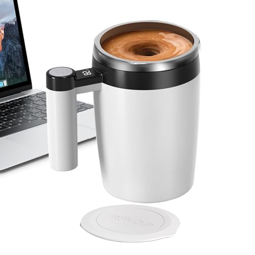 Magnetische Rührkaffeetasse - wiederaufladbare selbstmischende Tasse, elektrische Getränkebech | 380 ml Spill Proof Reisegetränkemixer, automatische Kaffeetasse Rührer für heiße Schokoladen -Espressom Magnetische Rührkaffeetasse - wiederaufladbare selbstmischende Tasse, elektrische Getränkebech | 380 ml Spill Proof Reisegetränkemixer, automatische Kaffeetasse Rührer für heiße Schokoladen -Espressom von LearnLyrics
