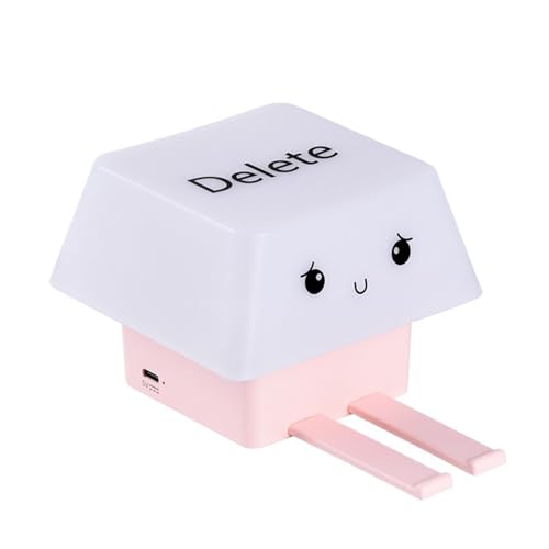 Niedliche Nachtlampe | Tastenform Sanftes Nachtlicht | Druckknopf USB-Betriebener Handyhalter Für Lesen Flursicherheit Meditationsbereich Schreibtisch von LearnLyrics