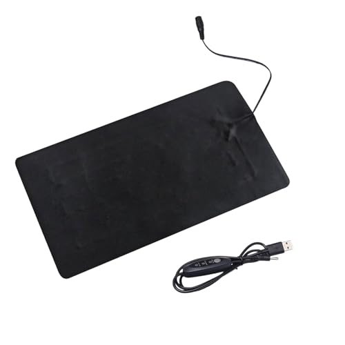 Sämlinge Wärmematte - wasserdichte PVC -Lederpflanze Heizkissen, USB angetriebene Hydrokroponikwärmer | 3 Einstellbare Temperatureinstellungen, Innengartenthema, 45 ℃ –50 ℃ Reichweite, Reptilien -Terr von LearnLyrics