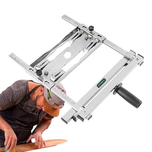 Schneidewerkzeug für Holzpositionierung - Verstellbare Kantenführung, Kreissäge und Trimmermaschine | Multifunktionales Schneidebrett-Werkzeug aus Edelstahl für die Holzbearbeitung, langlebig und von LearnLyrics