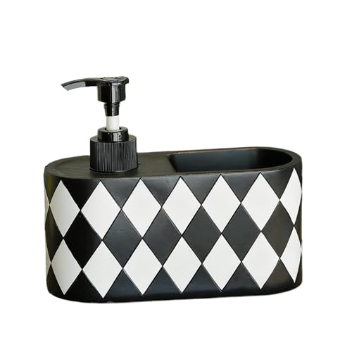 Seifenspender – 2-in-1 Badezimmer-Zubehör mit Schwammhalter | Küchenschüssel Seifenspender Pumpbehälter | für Badezimmer, Toilette, Dusche, Arbeitsplatte, Zuhause, Wohnheim, Restaurant, Hotel von LearnLyrics