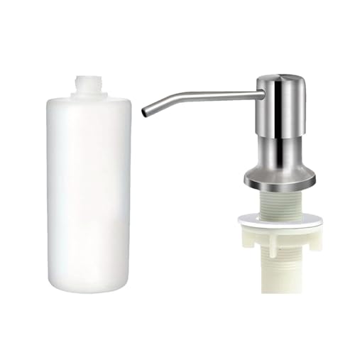 Seifenspender für die Küchenspüle, im Spülbecken-Seifenspender | 350 ml/500 ml/Flasche Küche Flüssigseifenspender Küchenspüle Seifenspender Spülmittelspender Haushalt Edelstahl Presskopf Seifenspender von LearnLyrics