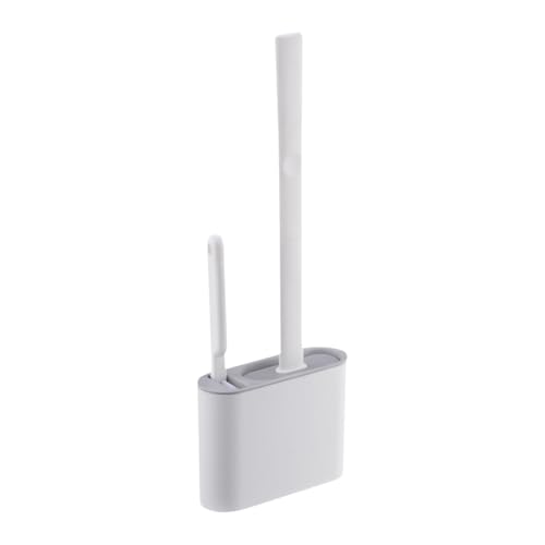 Silikon-Toilettenbürste – Silikon-Toiletten-Reinigungsbürsten-Set, Badezimmer-Toilettenbürstenhalter-Set | WC-Bürste und Halter-Set, Drainage-Design-Reinigungsbürste, WC-Bürsten mit langem Griff für d von LearnLyrics