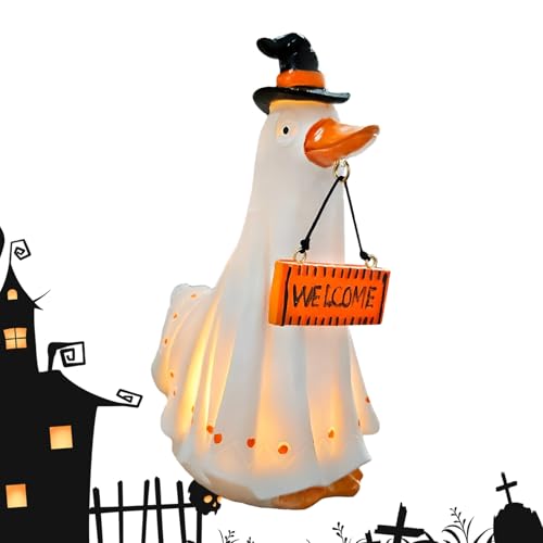 -Skulptur aus Kunstharz, leuchtende Geistertiere, Outdoor-Dekorationen, Halloween-Dekorationen für Hof, Party, , Camping, Kaminsims, Fenster, Gehweg, Schlafzimmer von LearnLyrics