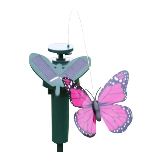 Solar-Gartenstecker Schmetterling | Erdspieß-Ornamente für den Außenbereich | energiesparender Solar-Schmetterling für Garten Balkon Terrasse Auffahrt Pool von LearnLyrics