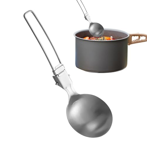 Suppenlöffel aus Metall – faltbare Küchenschelle | rutschfestes Utensil für Küche, Wandern, Picknick, Haus Suppenlöffel aus Metall – faltbare Küchenschelle | rutschfestes Utensil für Küche, Wandern, Picknick, Haus von LearnLyrics