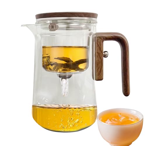 Teebrautopf für lose Blätter – transparentes Kettle-Glas | mit Teesieb, transparent, hitzebeständig, mit Holzgriff, sicherer Wasserabscheidegriff für Bure Teebrautopf für lose Blätter – transparentes Kettle-Glas | mit Teesieb, transparent, hitzebeständig, mit Holzgriff, sicherer Wasserabscheidegriff für Bure von LearnLyrics