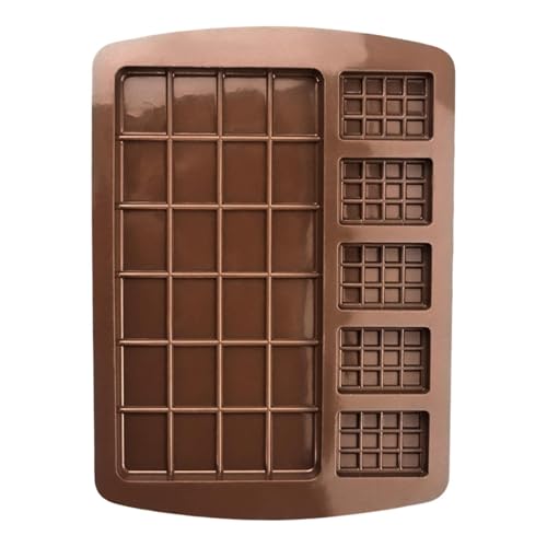 Tiefe Schokoladentafel-Form, Silikon-Schokoladentafel-Form | Dicke Silikon-Fondant-Eisformen | Rechteckige Schokoladen-Silikonform mit 5 Mulden, Back- und Kuchendekorationswerkzeug, Tiefe Schokoladentafel-Form, Silikon-Schokoladentafel-Form | Dicke Silikon-Fondant-Eisformen | Rechteckige Schokoladen-Silikonform mit 5 Mulden, Back- und Kuchendekorationswerkzeug, von LearnLyrics