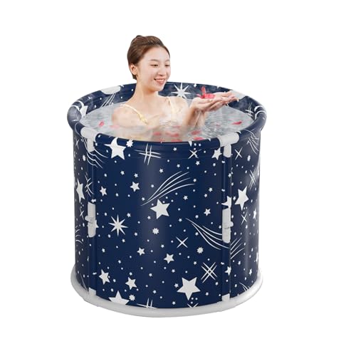 Tragbare Badewanne – Faltbarer Badewanneneimer für Erwachsene, separates Familienbadezimmer, SPA, Einweichbadewanne für Erwachsene, heißes Bad, Eisbad, Spa | Duschkabine Badewanne für Zuhause von LearnLyrics