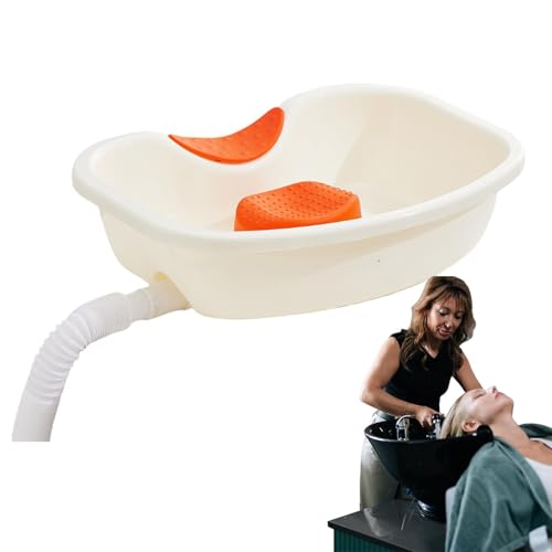 Tragbare Haarwaschstation – Haarwaschstation, verstellbares Shampoo-Becken | Tragbares Haarwaschbecken, Nackenstütze, wiederverwendbares Buddy Tablett mit Ablaufschlauch für Nachttischfärbung ältere von LearnLyrics