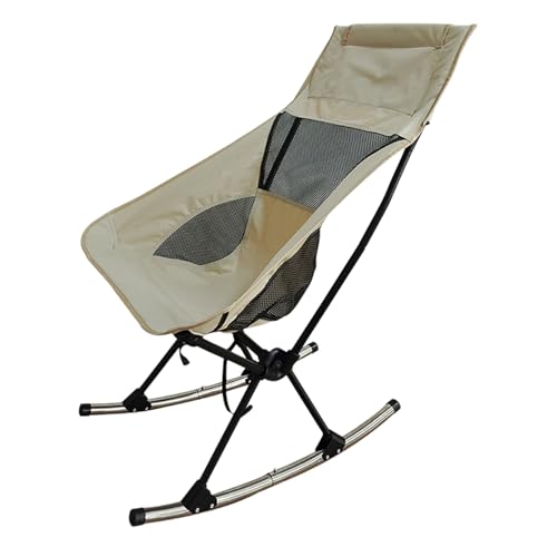 Tragbarer Schaukelstuhl - Freizeitsitz Im Freien, Hoher Rückenlieger | Atmungsaktivem Maschenstuhl Perfekt Für Ein Nickerchen Auf Dem Rasen, Faltbare Lounger, Perfekt Zum Entspannen Auf Der Terrasse, von LearnLyrics