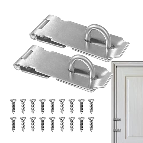 Überfallriegel | 2 x Türverschluss-Set, Edelstahl, 12,7 cm, Sicherheitstürverschluss, Zubehör, extra dick, mit Schrauben für Tore, Schiebetüren, Schuppen, Schränke, Behälter Überfallriegel | 2 x Türverschluss-Set, Edelstahl, 12,7 cm, Sicherheitstürverschluss, Zubehör, extra dick, mit Schrauben für Tore, Schiebetüren, Schuppen, Schränke, Behälter von LearnLyrics