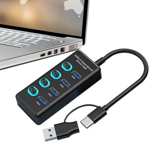 USB-Anschluss, USB-Hub für Laptop, Multiport-Expander mit 4 USB-Splitter-Schnittstellen, Multiport-Ladegerät für Laptop-Ports, multifunktional für Telefone USB-Anschluss, USB-Hub für Laptop, Multiport-Expander mit 4 USB-Splitter-Schnittstellen, Multiport-Ladegerät für Laptop-Ports, multifunktional für Telefone von LearnLyrics