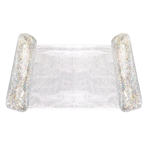 Wasserhängematte - Aufblasbarer Pool Float Lounge Stuhl, Mesh Center Design für Komfort | Mehrzweck-Wasserbett für Erwachsene, leicht und einfach zu packen, perfekt für Schwimmbad, See, und von LearnLyrics