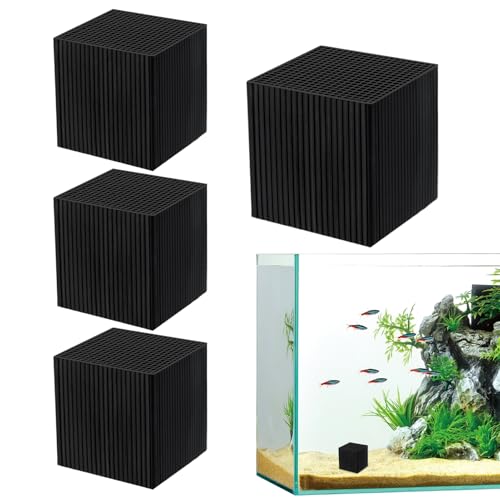 Wiederverwendbarer Wasserreiniger-Würfel – Aktivkohle-Filterblock, effektive Klärmedien | Starke Adsorptionsreinigung, Reinigungsbehandlungssystem, Aquarium-Lösung für Trog Habitat Wartung von LearnLyrics