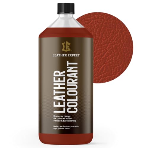 Sehr Deckend Wasser Lederfarbe Aprilbraun - 1L Leather Paint für Natur und ÖkoLeder - Leather Dye Ohne Alkohol für alle Lederaccessoires - Reißt oder Blättert Nicht ab von Leather Expert