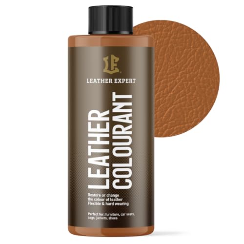 Sehr Deckend Wasser Lederfarbe Toffeebraun - 500 ml Leather Paint für Natur und ÖkoLeder - Leather Dye Ohne Alkohol für alle Lederaccessoires - Reißt oder Blättert Nicht ab von Leather Expert