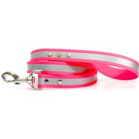 Pink Matte Reflektierende Wasserdichte Leine - Stinksichere Hundeleine Pinke Trainingsleine Sicherheits-Hundeleine Robuste von LeatherDogCollarShop