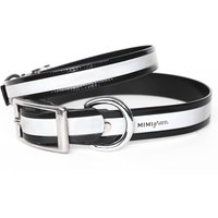 Schwarz Glänzend Reflektierende Hundehalsband | Halsband Aus Biothane Mit Schnallenverschluss Geruchsresistent Geruchssicher Schwarz Glänzend Reflektierende Hundehalsband | Halsband Aus Biothane Mit Schnallenverschluss Geruchsresistent Geruchssicher von LeatherDogCollarShop