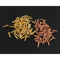 4mm Rose Gold Metall Holzbearbeitung Schraube Verschluss Scharnier Box Hardware Rundkopfschraube Für Schrank Möbel Tür Griff Holz Häuser Zubehör von LeatherWorldcraft