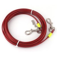 Hunde Bis Zu 120 Pfund 30 Fuß Rot Starke Hundeleine Blei Ausbinden Kabel Leine Haustier Schleppseil Outdoor Camping Hundehalsband Walking Zubehör von LeatherWorldcraft