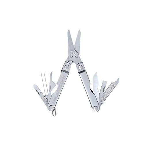 Leatherman Micra – Edelstahl-Multitool mit Federschere und 9 weiteren Utensilien für den Alltag – Ideal für den Schlüsselbund – Edelstahl von Leatherman