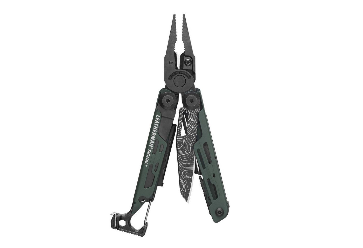 Leatherman Multitool Leatherman Signal Multi-Tool - 19 Tools, Schwarzes Nylonholster, Grün Leatherman Multitool Leatherman Signal Multi-Tool - 19 Tools, Schwarzes Nylonholster, Grün von Leatherman