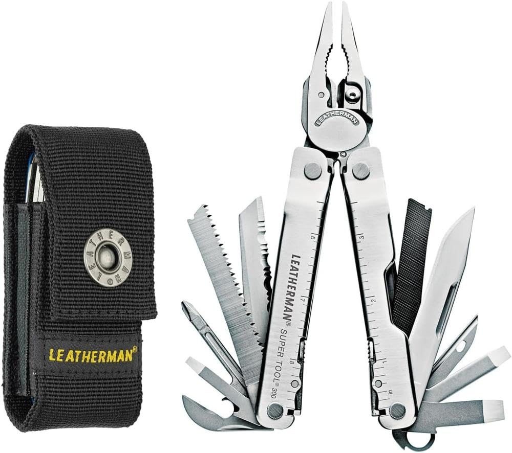 Leatherman Multitool Leatherman Super Tool 300 - 19-in-1 Multi-Tool, Silber & Molle-Holster Leatherman Multitool Leatherman Super Tool 300 - 19-in-1 Multi-Tool, Silber & Molle-Holster von Leatherman
