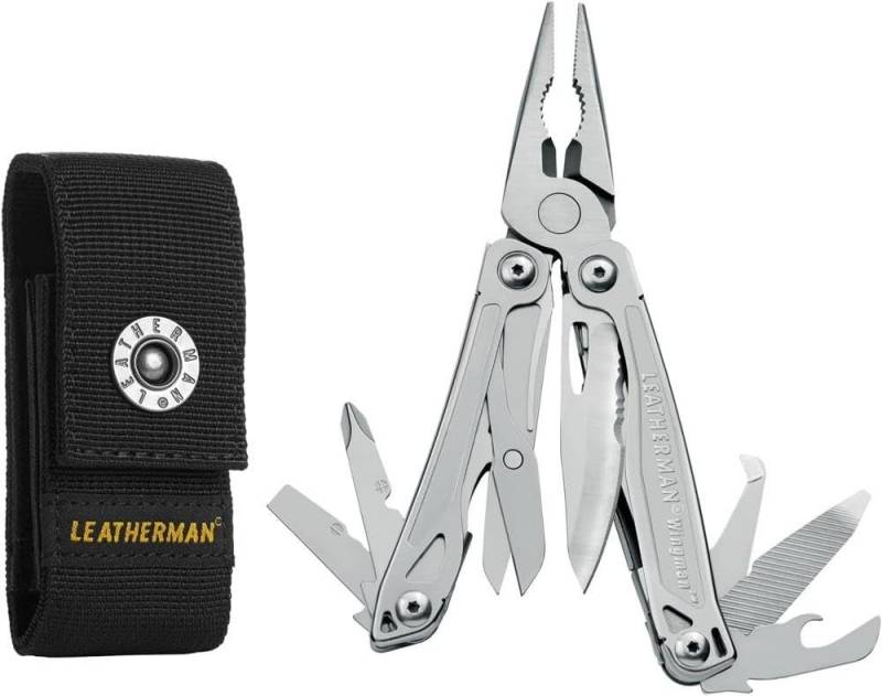 Leatherman Multitool Leatherman Wingman Multi-Tool - 14 Tools - Edelstahl, mit Nylonholster von Leatherman