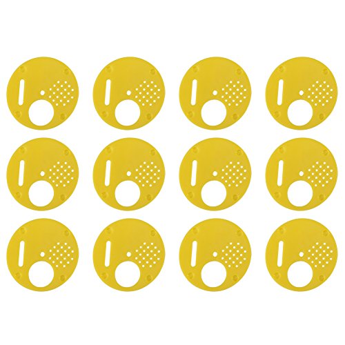 Leatikall 12 PCs Bieneneingang, Plastische Bienenstocknukbox Eingangstore Biene Nests Tür Bienenzuchtausrüstung Tool von Leatikall