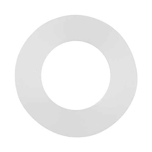 Leatikall 12PCS Silikon Flachwaschmaschine, Flache Dichtung Weiße Silikon O Ringe Versiegelung Waschmaschinen Für Balgschläuche (1/6 15.5-17,5 cm Kopfumfang) von Leatikall