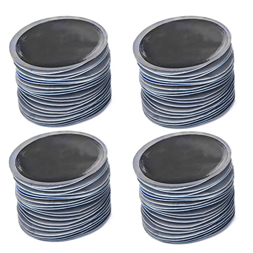 Leatikall 80pcs/Box Reifenreparatur Patch, 58 mm Auto Runde Gummi Reifen Reifenpunktionsreparatur Kaltpatch Tubeless Patches von Leatikall