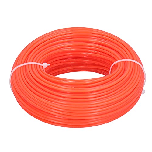Leatikall Trimmer Line, 50 m 2,4 mm Trimmer Line rund Nylonkabeldrahtersatz für Schnur Benzingrasschneider für Mittel Schwere Gras Unkraut von Leatikall