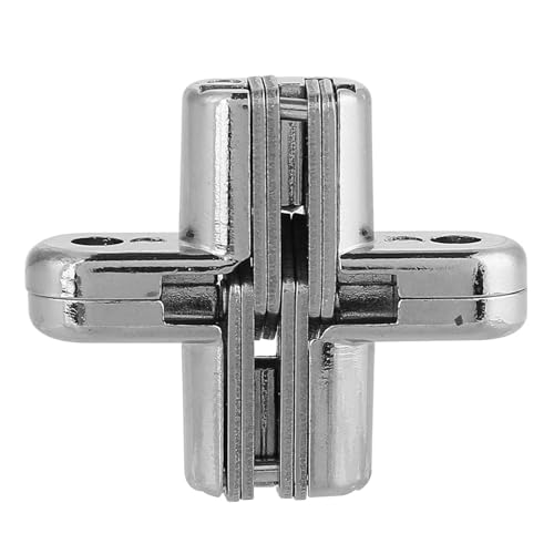 Leatikall Verstecktes Scharnier, Versteckte Kreuzscharniere Zinklegierung Versteckte Scharniere Cross Türscharnier für Holzkasten Haustürschrank (Extra Small) von Leatikall