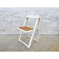 Vintage Klappstuhl/Stol Kamnik Stuhl Aldo Jacober Style Design Weißer Rattansitzstuhl Möbel Jugoslawien 70Er Jahre Vintage Klappstuhl/Stol Kamnik Stuhl Aldo Jacober Style Design Weißer Rattansitzstuhl Möbel Jugoslawien 70Er Jahre von LeavesInTreasures