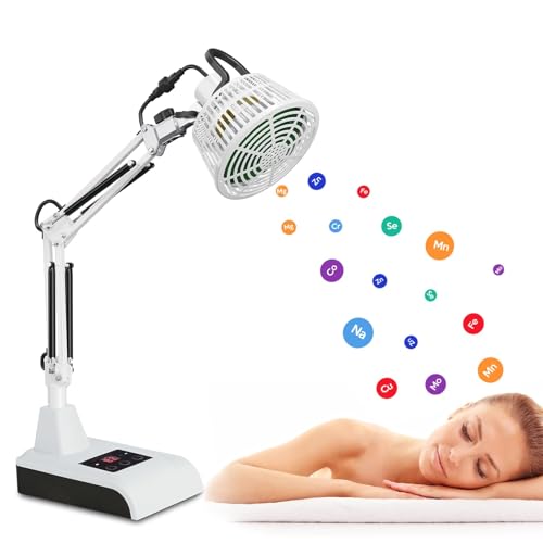 Leawell 2 in 1 TDP Ferninfrarot Infrarotlampe Medizinisch Mineralien Therapielampe Infrarot Therapie Wärmelampe Therapeutische für Heilung Körper Arthritis Chronische Schmerzlinderung Schlafen Wunde von Leawell