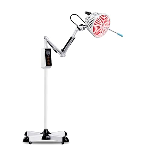 Leawell 3-in-1 TDP Ferninfrarot-Minerallampe Akupunktur-Therapielampe mit Bodengestell & Rotlicht – Zur Linderung von Arthritis, chronischen Schmerzen, Schlafstörungen und Wundheilung‌ von Leawell