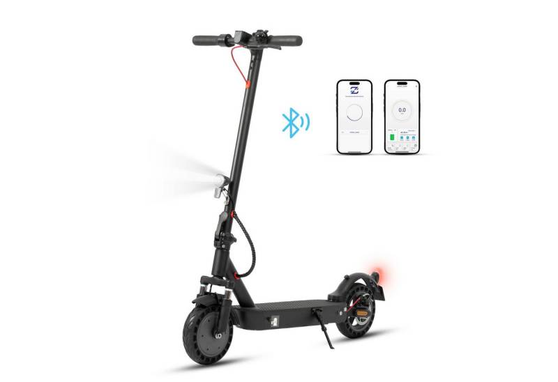 Leawin E-Scooter Elektroscooter 10 Zoll E9 Max E-roller mit Straßenzulassung (ABE), 500 W, 20 km/h, (mit Schutzblech, mit Tasche), 360Wh Max 40 km Reichweite, klappbarer E-roller, Doppelbremssystem von Leawin