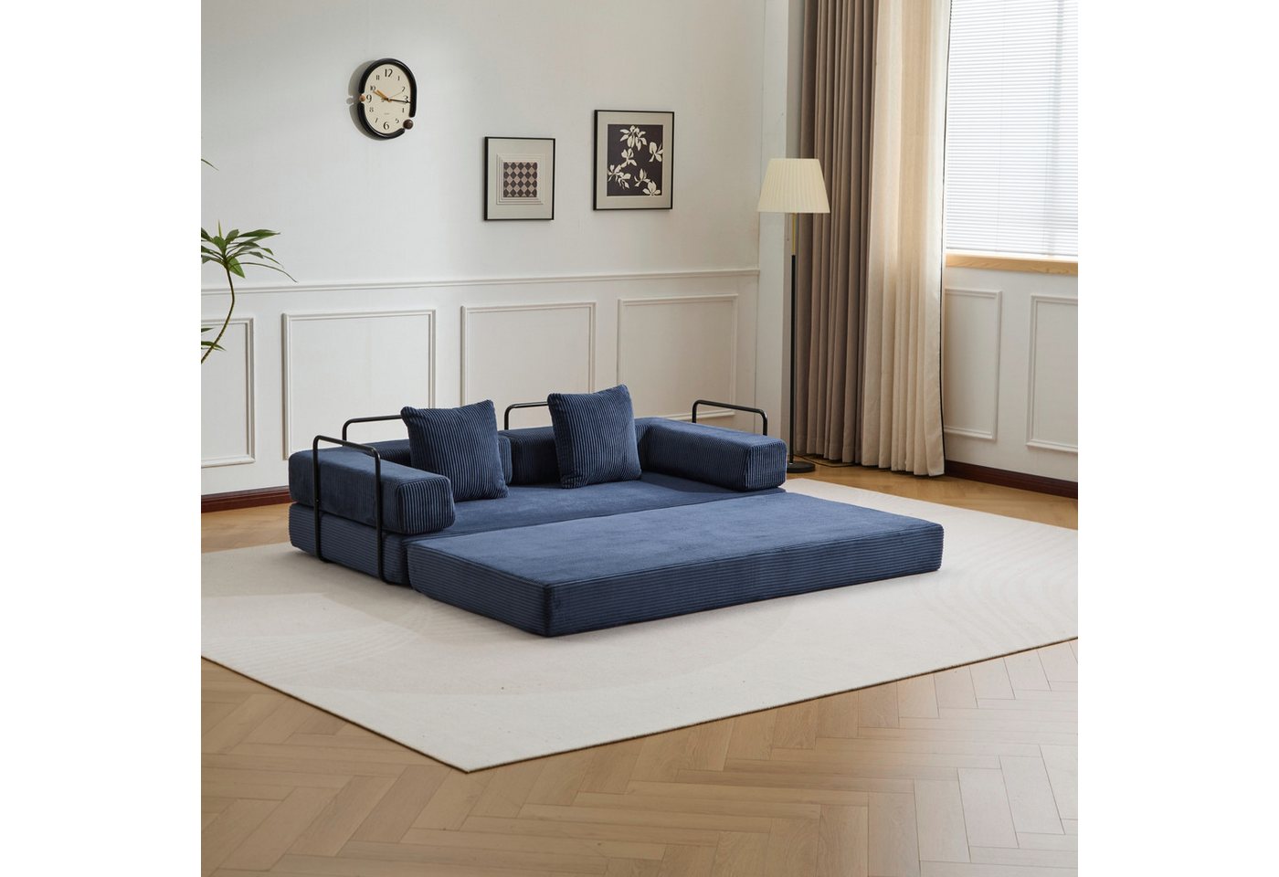 Leawin Sofa Faltbares Cord Schlafsofa, 4-in-1 Bodensofa für kleine Räume, Multifunktionales Sofa mit Schlaffunktion Leawin Sofa Faltbares Cord Schlafsofa, 4-in-1 Bodensofa für kleine Räume, Multifunktionales Sofa mit Schlaffunktion von Leawin