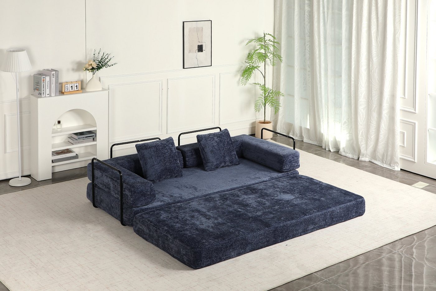 Leawin Sofa Klappbares 3-Sitzer Schlafsofa aus Chenille, 4-in-1 Sofa mit Schlaffunktion – platzsparend für kleine Räume Leawin Sofa Klappbares 3-Sitzer Schlafsofa aus Chenille, 4-in-1 Sofa mit Schlaffunktion – platzsparend für kleine Räume von Leawin