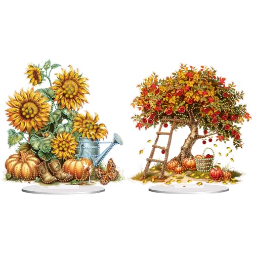 Lebartm 2Stück DIY Diamant Herbst Desktop Ornament Speziell geformter Kristall Diamant Kunst Malerei Tischdekoration Doppelseitiges Muster Einseitiger Diamant Heimdekoration Lebartm 2Stück DIY Diamant Herbst Desktop Ornament Speziell geformter Kristall Diamant Kunst Malerei Tischdekoration Doppelseitiges Muster Einseitiger Diamant Heimdekoration von Lebartm