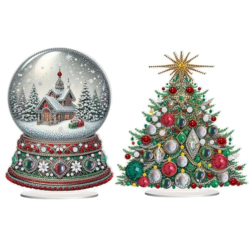 Lebartm 2Stück DIY Diamant Weihnachten Desktop Ornament Speziell geformter Kristall Diamant Kunst Malerei Tischdekoration Doppelseitiges Muster Einseitiger Diamant Heimdekoration-03 Lebartm 2Stück DIY Diamant Weihnachten Desktop Ornament Speziell geformter Kristall Diamant Kunst Malerei Tischdekoration Doppelseitiges Muster Einseitiger Diamant Heimdekoration-03 von Lebartm