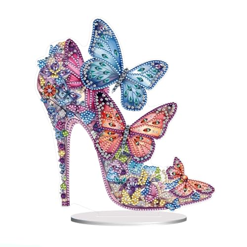 Lebartm DIY Diamant Desktop Ornament Speziell geformter Kristall Diamant Malerei Tischdekoration Einseitiger Diamant Valentinstag Heimdekoration-01 von Lebartm