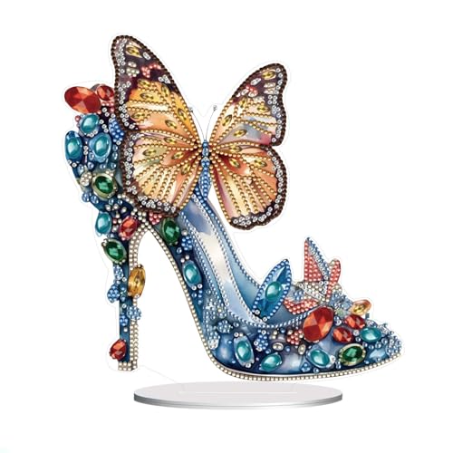 Lebartm DIY Diamant Desktop Ornament Speziell geformter Kristall Diamant Malerei Tischdekoration Einseitiger Diamant Valentinstag Heimdekoration-02 von Lebartm