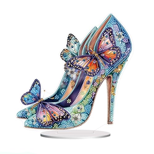 Lebartm DIY Diamant Desktop Ornament Speziell geformter Kristall Diamant Malerei Tischdekoration Einseitiger Diamant Valentinstag Heimdekoration-04 von Lebartm