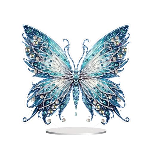 Lebartm DIY Diamant Desktop Ornament Speziell geformter Kristall Schmetterling Diamant Kunstmalerei Tischdekoration Einseitiger Diamant für Heimdekoration Lebartm DIY Diamant Desktop Ornament Speziell geformter Kristall Schmetterling Diamant Kunstmalerei Tischdekoration Einseitiger Diamant für Heimdekoration von Lebartm