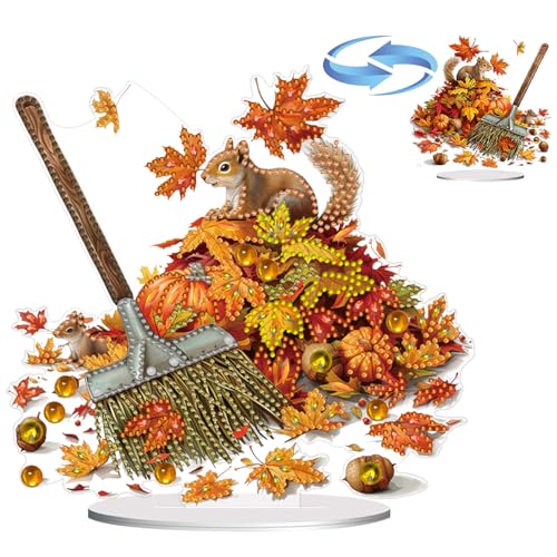 Lebartm DIY Diamant Herbst Desktop Ornament Speziell geformter Kristall Diamant Kunst Malerei Tischdekoration Doppelseitiges Muster Einseitiger Diamant Heimdekoration-Laub fegen Lebartm DIY Diamant Herbst Desktop Ornament Speziell geformter Kristall Diamant Kunst Malerei Tischdekoration Doppelseitiges Muster Einseitiger Diamant Heimdekoration-Laub fegen von Lebartm